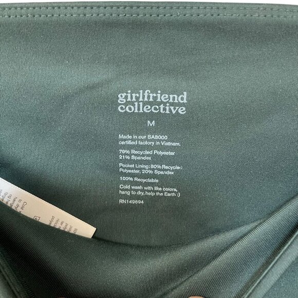 Girlfriend Collective High Waisted 7/8 Pocket Legging Moss Green Women’s Size M - Picture 4 of 8